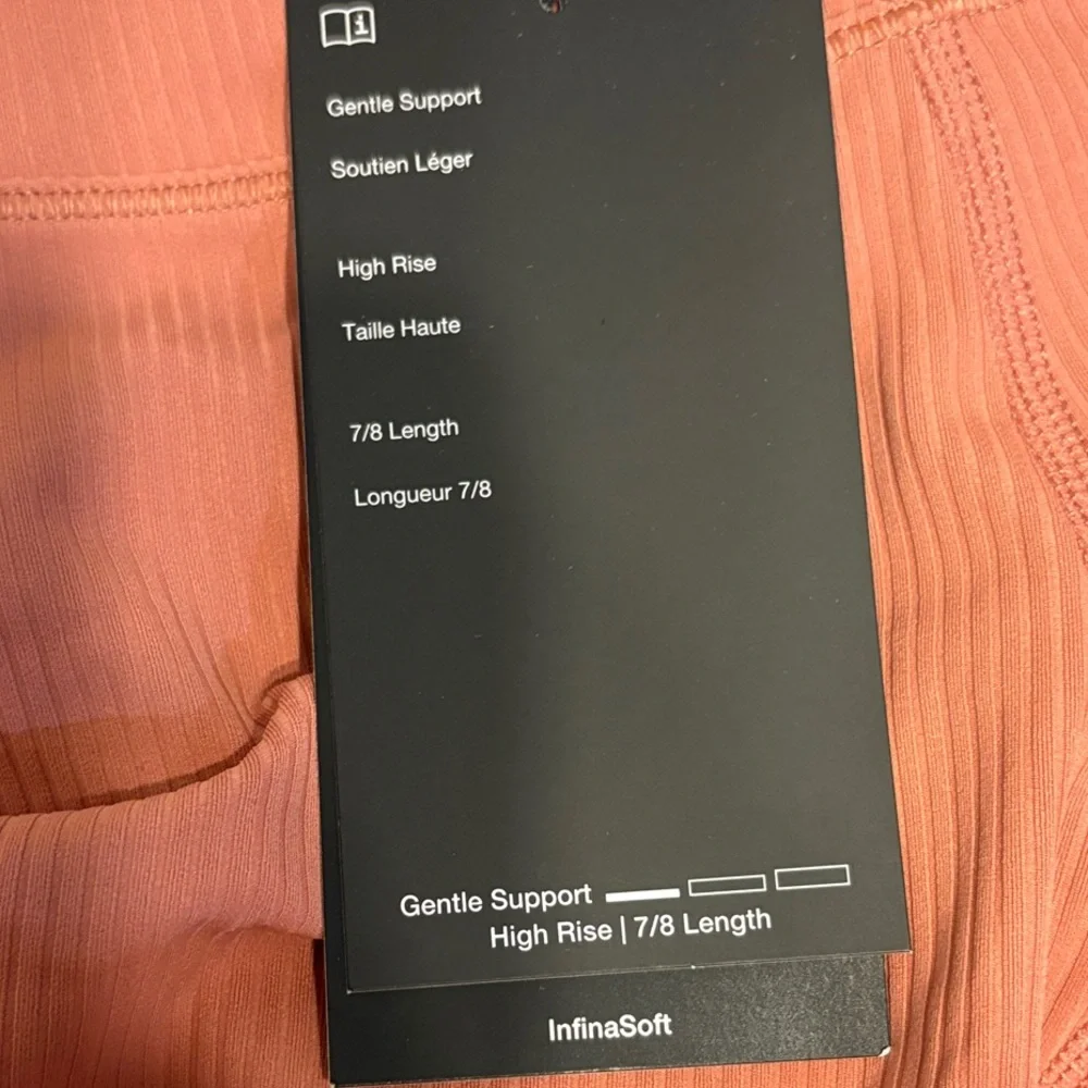 Nike Peach Ribbed Leggings NWT - Picture 7 of 8